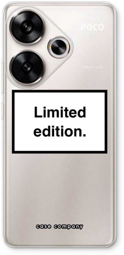 Case Company® - Hoesje geschikt voor Xiaomi Poco F6 hoesje - Limited edition - Soft Cover Telefoonhoesje - Bescherming aan alle Kanten en Schermrand