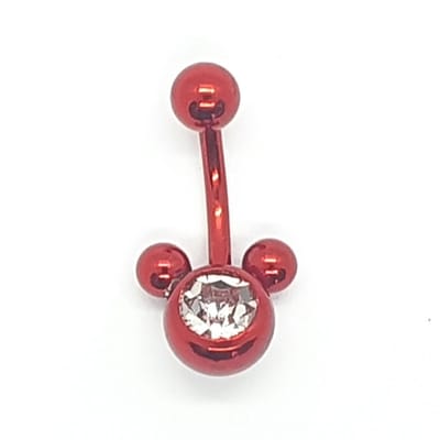 Navel Piercing - Rood