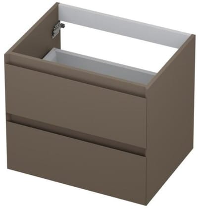 INK - Onderkast 2 Laden Greeploos Gelakt - 600x450x520 Mm - Mat Taupe