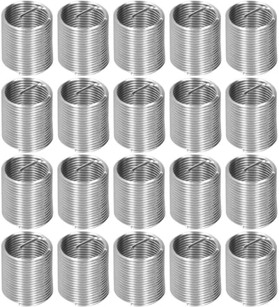 Dailygoods- Schroefdraadreparatie-inzetstuk 20 Stuks - M14 x 1,25 - Roestvrij Staal - Draadreparatie - Binnendraad - Lengte 1,1 inch - Draadhuls