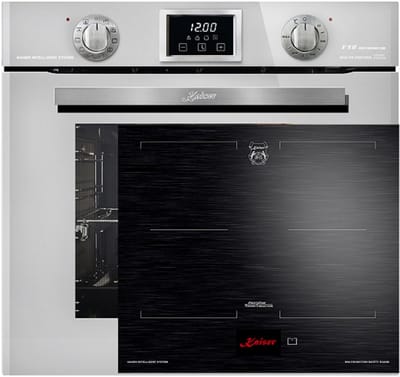Kaiser - inbouwoven - inductiekookplaat - EH 6326 W -met 1-voudige telescoopgeleider - elektrische oven - 79L - + KCT 6140 FI inductiekookplaat - 60 cm