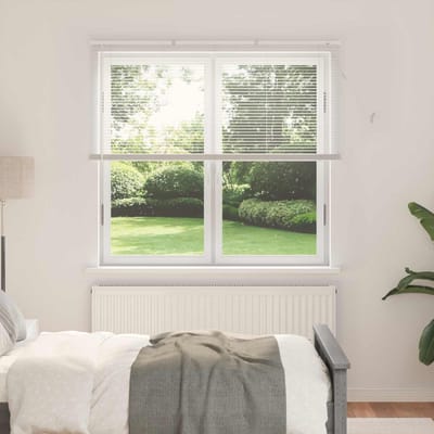vidaXL - Venetiaanse - jaloezie - Wit - 150 - x - 160 - cm - 25 - mm - PVC