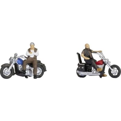 NOCH 45906 TT Rockers op motorfietsen figuren Geverfd, Zittend