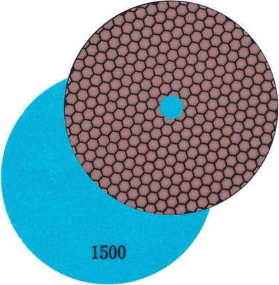 Diamant schuurpad 100 mm voor droogslijpen van natuursteen, marmer, graniet, glas en klei