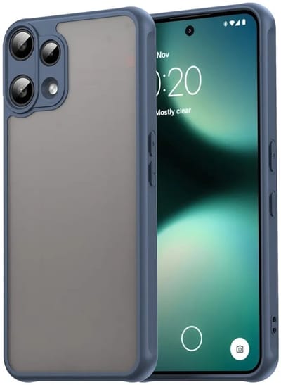 Hoesje geschikt voor Nothing Phone (3a) Lite - Phonesta AirFrost Semi-Transparante Back Cover - Mat Blauw
