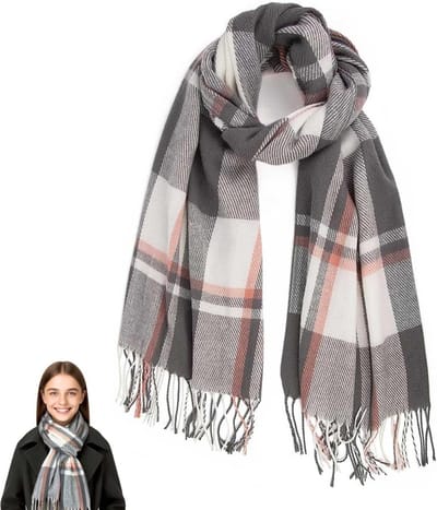 Winterse Unisex Sjaal voor Dames en Heren - Zachte en Comfortabele Sjaal van 195 cm x 60 cm voor Koude Dagen