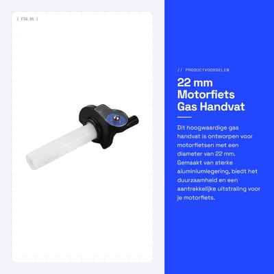 Dailygoods - 22 mm Motorfiets Gas Handvat met Torsie