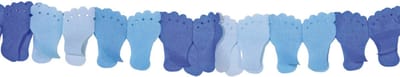 Folat - Blauwe baby voetjes slinger (6 meter)