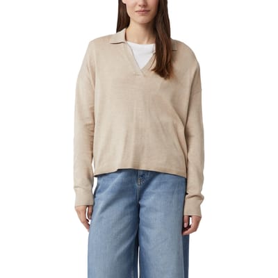 Comma  Pullover Beige Größe: 38 | Longsleeves Outlet | Damen | Braun