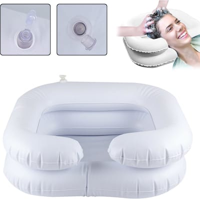Opblaasbare Haarwasbak - Draagbare Shampoobak - Opvouwbaar En Lekvrij Ontwerp - Lichtgewicht Haarwaskom - Voor Bedlegerige Patiënten En Baby's