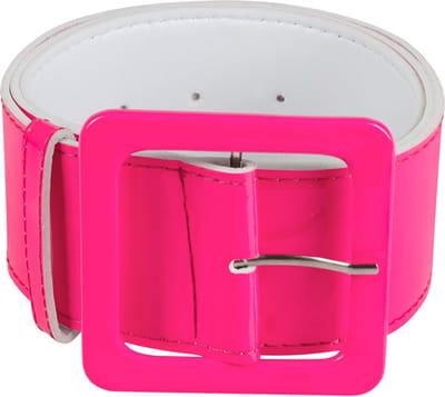 Boland - Riem Retro neonroze Roze,Neon - Volwassenen - Vrouwen - Hippie - 80's & 90's - Disco