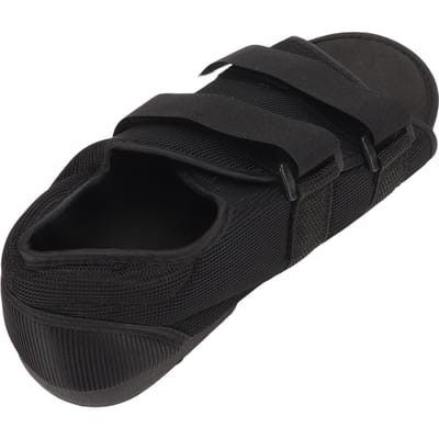 Postoperatieve Schoenen Hoogte Verstelbaar Harde Zool Teen Orthopedische Steunbrace Chirurgische Voetblessure Schoenen L L(for 6.5-9kg) black
