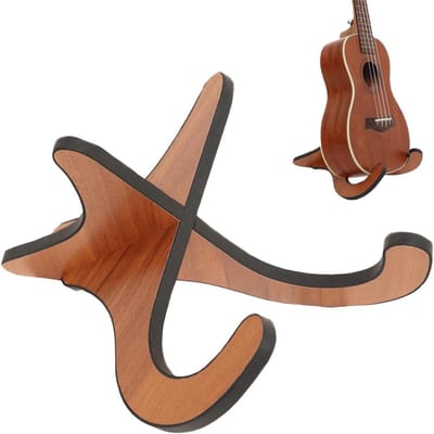 Houten Standaard voor Ukelele, Mandoline en Kleine Viool - Mooie Presentatie