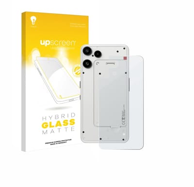 upscreen - Screenprotector voor Nothing Phone (3a) Lite (Achterkant) - Folie Beschermfolie Beschermglas matte