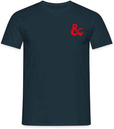 Dungeons And Dragons Logo In Rood T-Shirt Heren