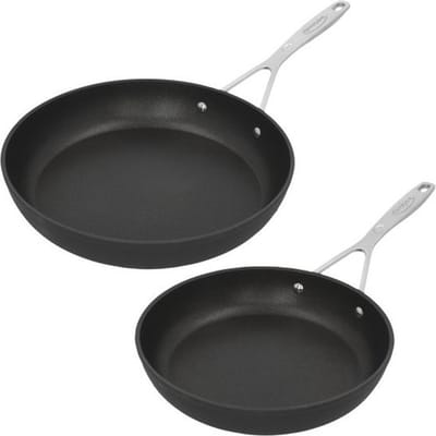 Demeyere Alu Industry 3 Duraslide Koekenpannen - 24+28cm - Anti-aanbak - Inductie