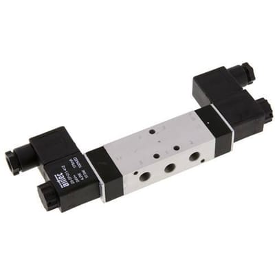 5/3 G1/8'' Middenuitlaat Magneetventiel 24V AC 3-10bar/42-140psi Airtec