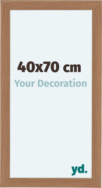 Your Decoration - Fotolijst 40x70 cm - MDF - Notenhout Licht - Como