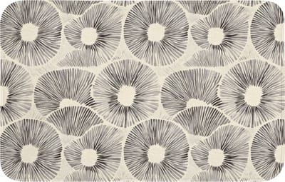 Badmat 80x50 cm - Antislip - Cirkels - Patroon - Zwart - Badmatten voor badkamer - Badkamermat - Douchemat - Badkamer mat