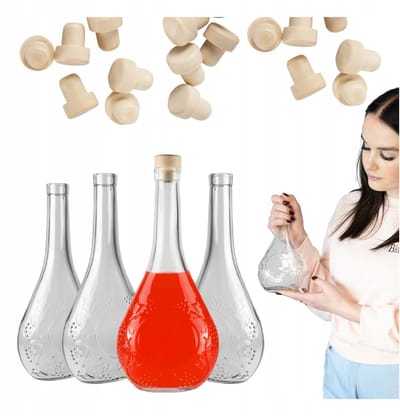 Bimberek Serie - Glazen Flessen - 500ml - Wijnstokontwerp - Voor Alcohol
