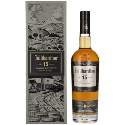 Tullibardine 15 Years Old Highland Single Malt Scotch Whisky 43% Vol. 0,7l in geschenkverpakking