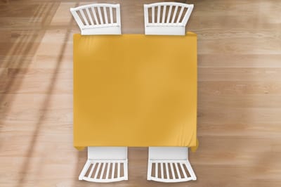 Tafelkleed - Tafellaken - 120x120 cm - Okergeel - Herfst - Interieur - Binnen en Buiten