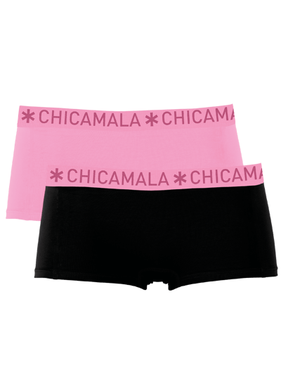 Chicamala – Boxershort Meisjes – 2 Pack – Normale Lengte – Onderbroek Meisjes – Lingerie – Ondergoed – Kleding – 95% Katoen – Meisjeskleding