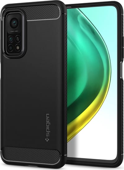 Spigen Rugged Armor Xiaomi Mi 10T / 10T Pro Hoesje Zwart