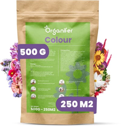 Plukbloemen Mengsel - 32 soorten (500g, 250m2) - Snijbloemen - Snijbloemen Zaad - Bloemenweide - Inheemse Zaden - Bloemen - Bloemzaden - Bloemzaadjes - Plukbloemen Zaad - Colour - Organifer