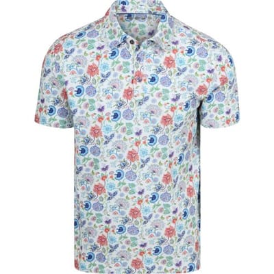R2 Amsterdam Polo Print Multicolor - Maat S - Heren
