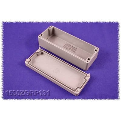 Hammond Electronics 1590ZGRP131 Universele behuizing 190 x 75 x 55 Polyester Grijs 1 stuk(s)