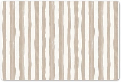 Placemats 45x30 cm - Placemat kunststof - 1 stuk - Minimalistisch - Strepen - Beige - Borden onderleggers - Decoratie voor op tafel - Keuken tafeldecoratie accessoires - Vinyl onderlegger - Tafelversiering