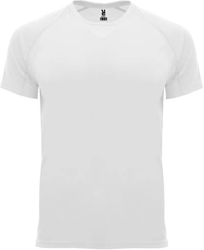 Wit 2 Pack Kinder unisex sportshirt korte mouwen Bahrain merk Roly 4 jaar 98-104