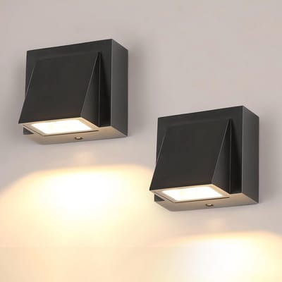 Waterdichte LED Buitenwandlamp IP65 - 2 Stuks - Moderne Verlichting voor Tuin en Binnenplaats