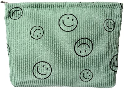 Clayre & Eef Toilettas Dames 27x5x17 cm Groen Katoen smile