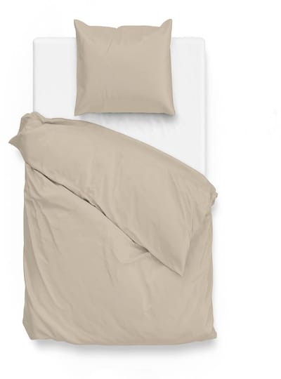 ZoHome Satinado Dekbedovertrek - Eenpersoons - 140x200/220 cm - Forest Sand