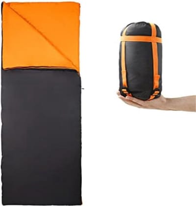 Slaapzakken Volwassen - Dubbele Slaapzak - Zwart/Oranje