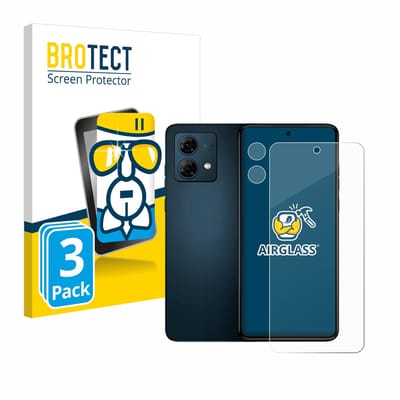 Screenprotector 3 Stuks voor Motorola Moto G84 (Voor+Camera) Beschermglas transparant