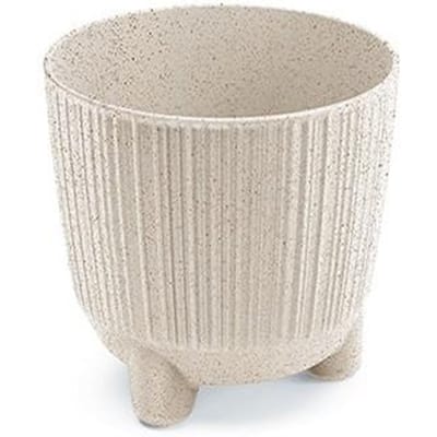 Prosperplast Ryfo N Eco Wood Bloempot - 19,5 cm - Eco Wit - Geschikt voor binnen
