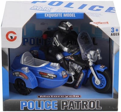 Blauwe Motor met Geluid en Licht voor Kinderen