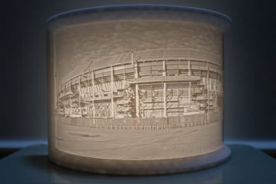 de Kuip in Rotterdam Lithophane (verlichte foto) inclusief licht
