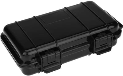 Dailygoods - Waterdichte box - Stootvast en drukbestendig - Zwart - Survivalkoffer voor buiten - Bescherm je gevoelige voorwerpen - Ideaal voor outdoo...