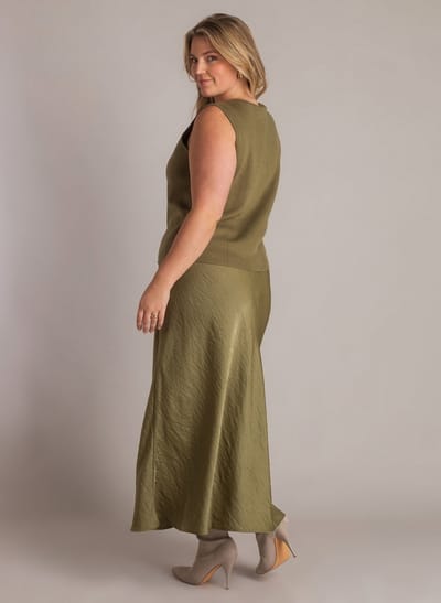YEST CURVE Janneke Tops - Olive - maat X-0(44)