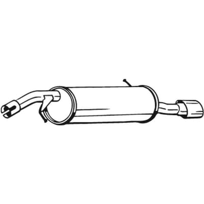 Geluiddemper achter BOSAL 190-183