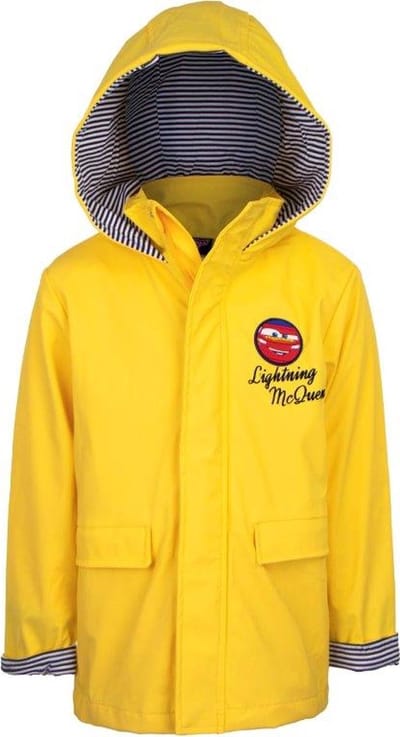 Disney Cars Parka - Regenjas - Tussenjas - Waterdicht - Winddicht - Bliksem McQueen - Geel - Maat 128