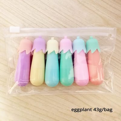 6 stuks/zak Kleurrijke Markeerpennen voor Highlights Creatief Ontwerp Schilderen Graffiti Markeerpennen voor School Zes Kleuren Schrijfwaren
