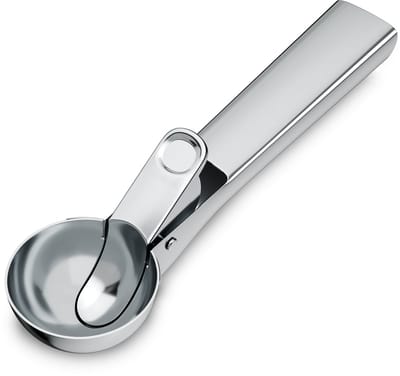Klarstein FrostFusion ijsschep – roestvrij staal, handige ergonomische handgreep, kan gewoon in de vaatwasser, roestvrij, past bij Klarstein-ijsmachines, metalen schep