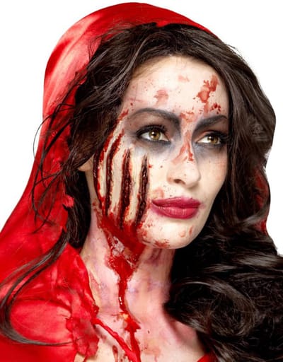 Smiffys - Latex Claw Wound Scar Nepwond - Rood