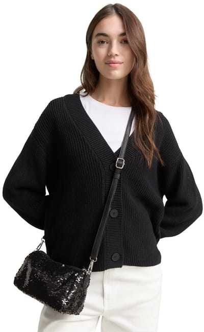 TOM TAILOR schoudertas Sterling Cross Bag Black zwart