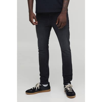 Essential Skinny Fit Stretch Jeans | Washed Black | Size 52R
